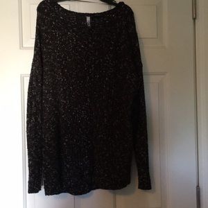 Black speckled Kenzie sweater